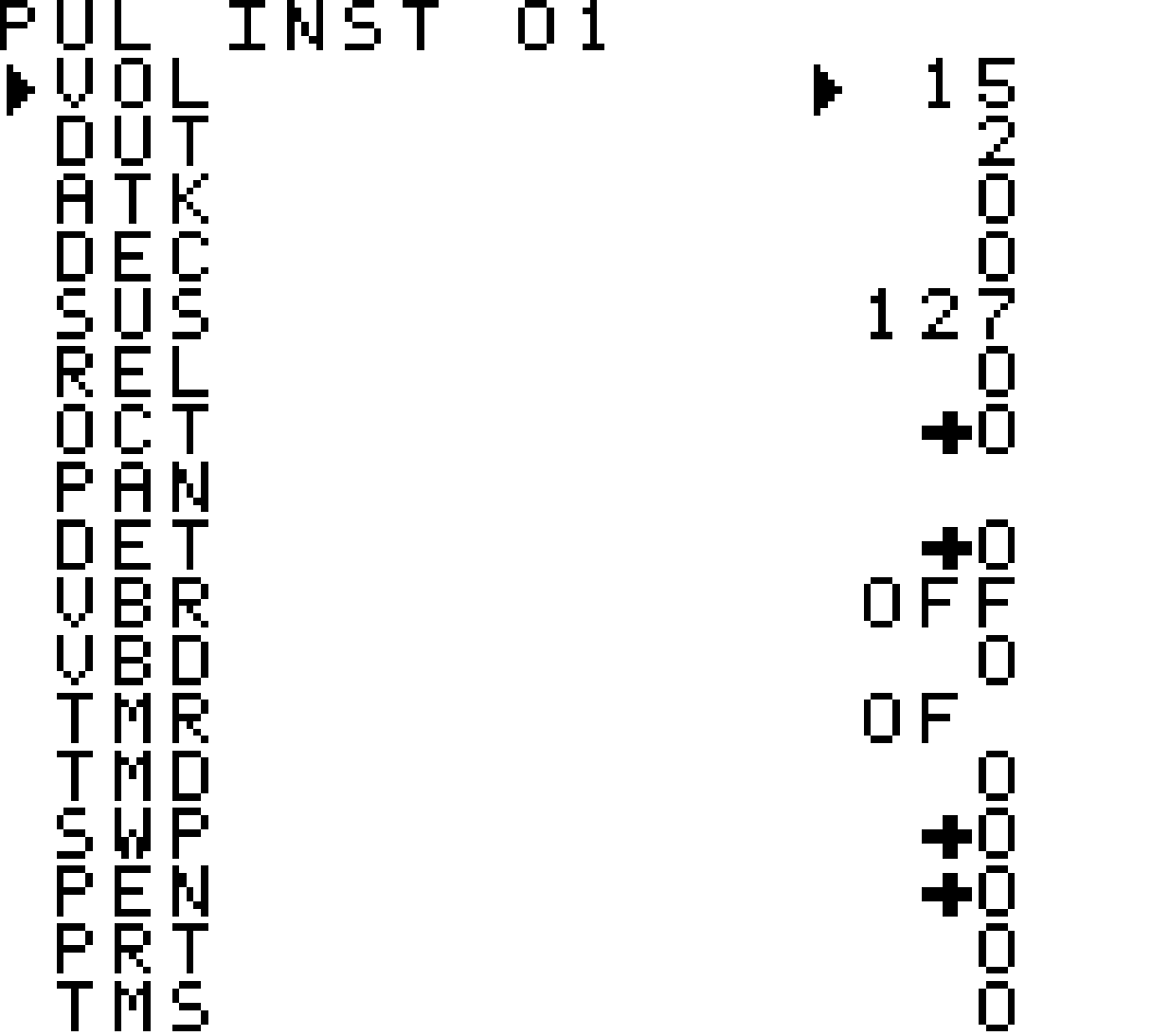 STUTTER instrument editor screen